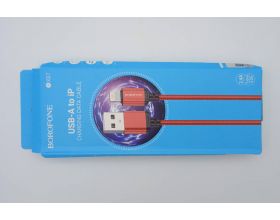 Кабель USB - Lightning BOROFONE BX87 2,4A (красный) 1м  (УЦЕНКА! МЯТАЯ УПАКОВКА)