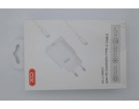 Сетевое зарядное устройство USB-C + кабель Type-C-Type-C XOL126 USB-C PD20W Fast Charger (УЦЕНКА! МЯТАЯ УПАКОВКА)