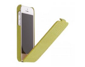 Накладка крышки Borofone для iPhone 5 / 5S / SE Matt Crocodile Cover Case зелена П/У