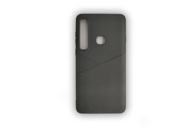 Чехол для Samsung A9 Star 2018 под кожу 111 (черный)