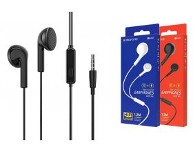 Наушники вакуумные проводные BOROFONE BM40 Sage universal earphones (черный)