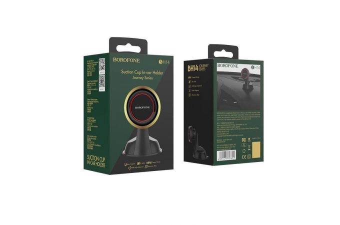 Держатель автомобильный для телефона BOROFONE BH14 магнитный с креплением на панель цвет черный