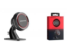Держатель автомобильный для телефона BOROFONE BH13 магнитный с креплением на панель цвет черный
