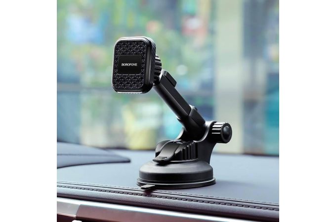 Держатель автомобильный для телефона BOROFONE BH21 магнитный с креплением на стекло цвет черный