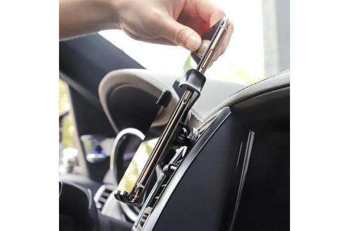 Держатель автомобильный для планшета BOROFONE BH9 в решетку воздуховода черный