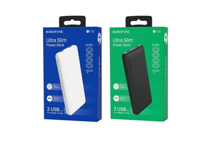 Универсальный дополнительный аккумулятор Power Bank BOROFONE BT28 (10000 mAh) (белый)