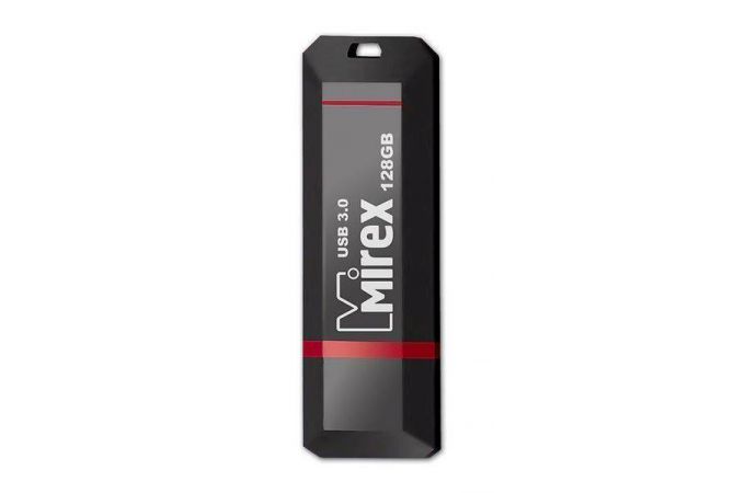 Флешка USB 3.0 Mirex KNIGHT BLACK 128Gb (ecopack)