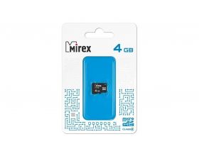 Карта памяти microSDHC MIREX 4 GB (class 4) без адаптера (13612-MCROSD04)