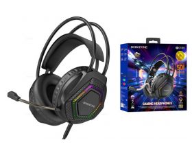 Наушники мониторные проводные с микрофоном BOROFONE BO105 Thunder gaming headphones (черный)