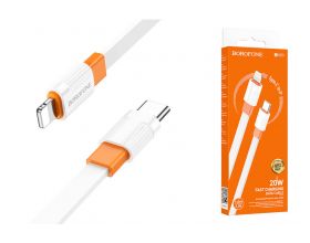 Кабель USB Type-C - Lightning BOROFONE BX89 (бело-оранжевый) 1м