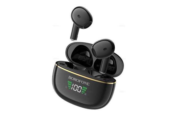 Наушники вакуумные беспроводные BOROFONE BW30 Cheerful true wireless BT headset Bluetooth (черный)