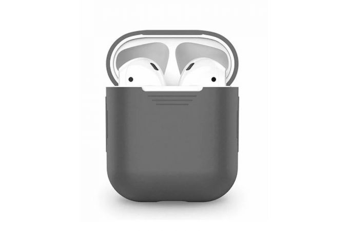 Чехол для наушников AirPods Copy orig. (пепел)