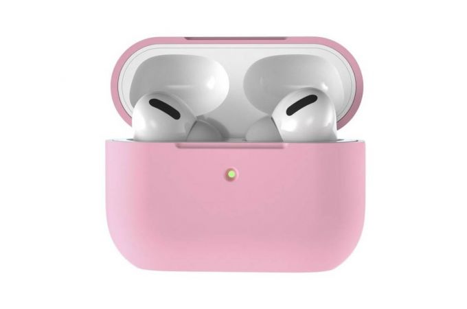 Чехол для наушников Soft-Touch AirPods PRO 2 с карабином и нижней заглушкой (розовый)