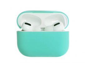 Чехол для наушников Soft-Touch AirPods PRO 2 с карабином и нижней заглушкой (мятный)