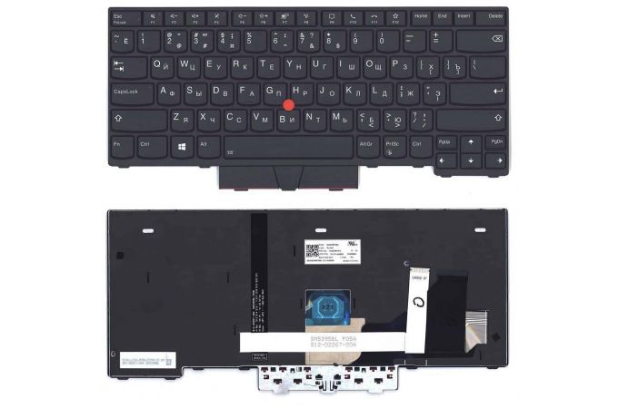 Клавиатура для ноутбука Lenovo ThinkPad L14 gen 1/2 черная с подсветкой