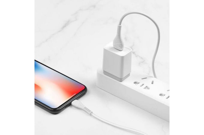 Кабель USB - Lightning HOCO X37, 2,4A (белый) 1м