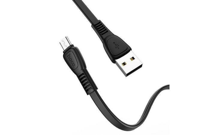 Кабель USB - MicroUSB HOCO X40 2,4A (черный) 1м