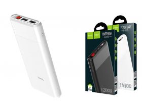 Универсальный дополнительный аккумулятор Power Bank HOCO B35C Entourage mobile (12000 mAh) (белый)