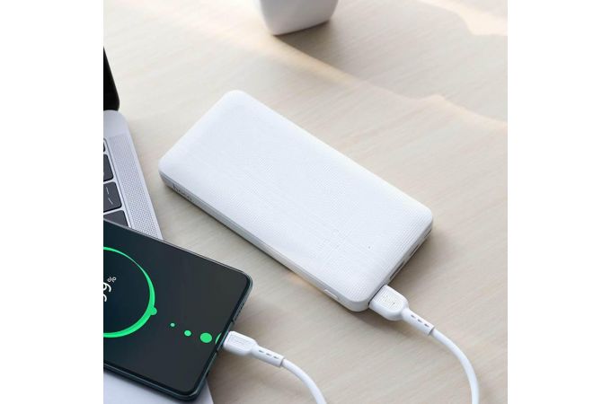 Универсальный дополнительный аккумулятор Power Bank HOCO J48 (10000 mAh) (белый)