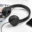 Наушники мониторные проводные HOCO W21 Graceful charm wire control headphones (черный)