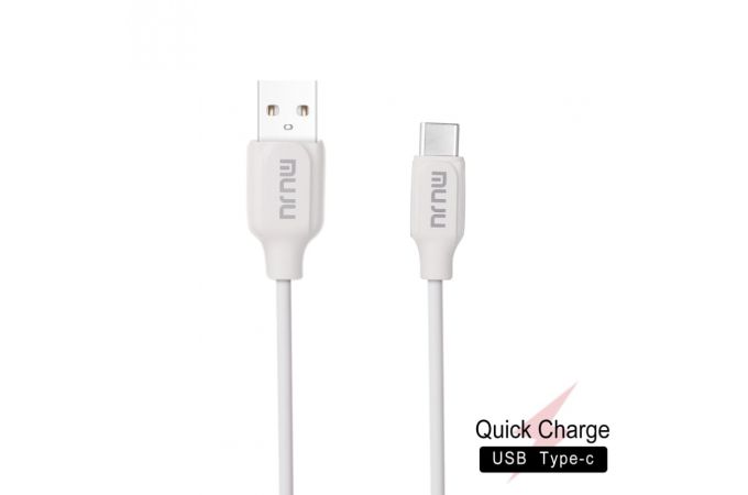 Кабель USB - USB Type-C MUJU MJ-77, 3A (белый) 1м