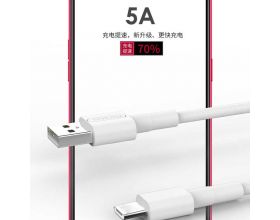 Кабель USB - USB Type-C SENDEM M66 5A (белый) 1м