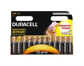 Батарейка алкалиновая Duracell LR06 АА (упаковка картон, бокс 12 штук)