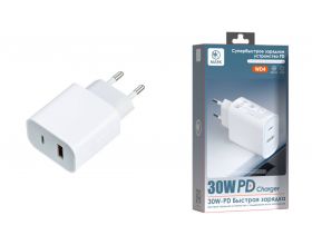 Сетевое зарядное устройство USB + USB-C MARK WD4 30W белый