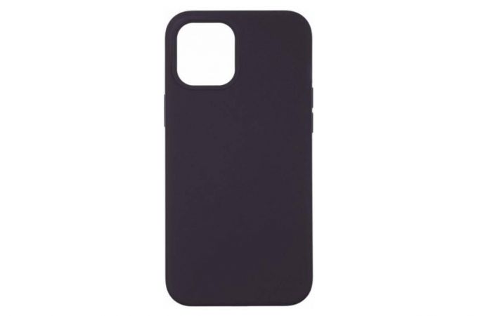 Чехол для iPhone 12 (6.1) Silicone Case Soft Touch (темно-синий)