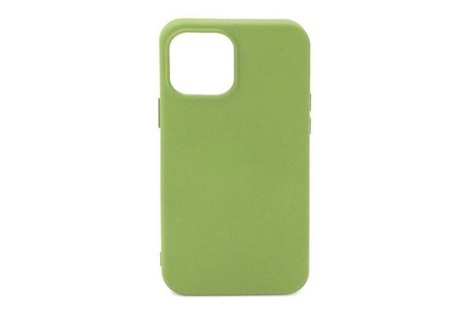 Чехол для iPhone 12 (6.1) Silicone Case Soft Touch (салатовый)