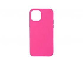 Чехол для iPhone 12 (6.1) Silicone Case Soft Touch (фуксия)