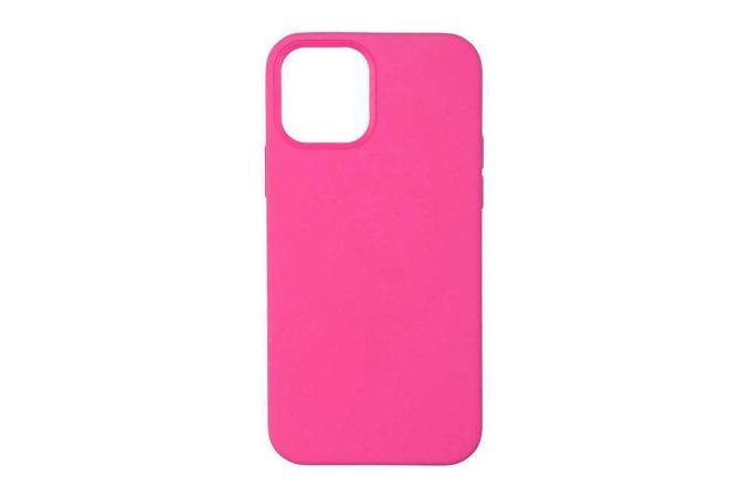 Чехол для iPhone 12 (6.1) Silicone Case Soft Touch (фуксия)