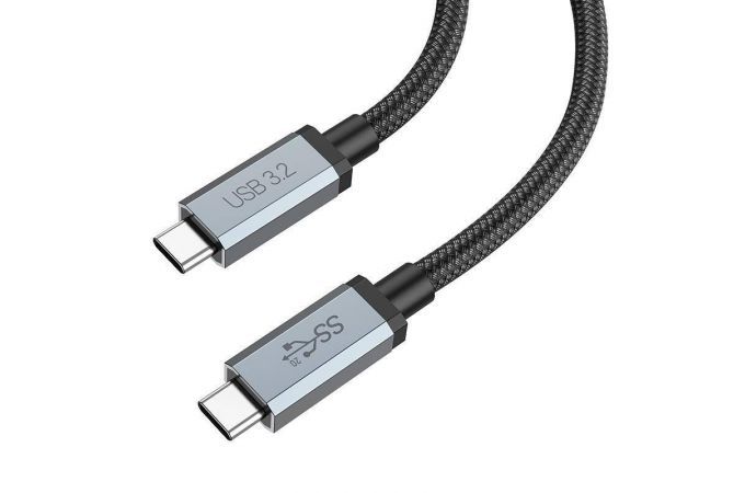 Кабель USB Type-C - USB Type-C HOCO US06, 5A PD100W (черный) 2м USB3.2
