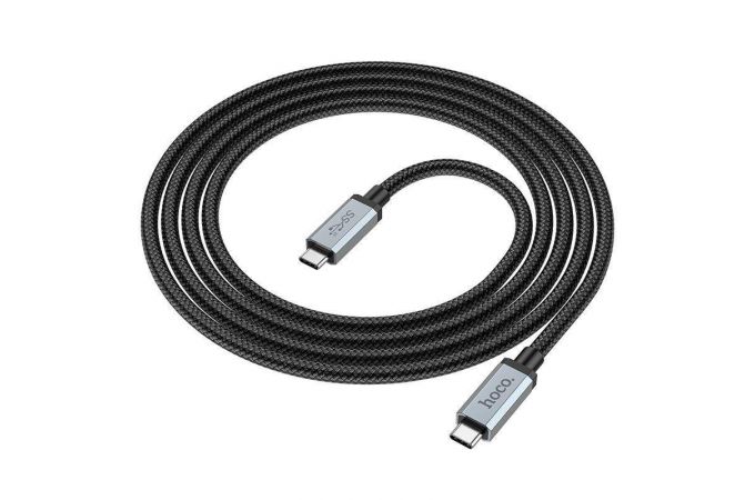 Кабель USB Type-C - USB Type-C HOCO US06, 5A PD100W (черный) 2м USB3.2