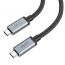 Кабель USB Type-C - USB Type-C HOCO US06, 5A PD100W (черный) 1м USB3.2