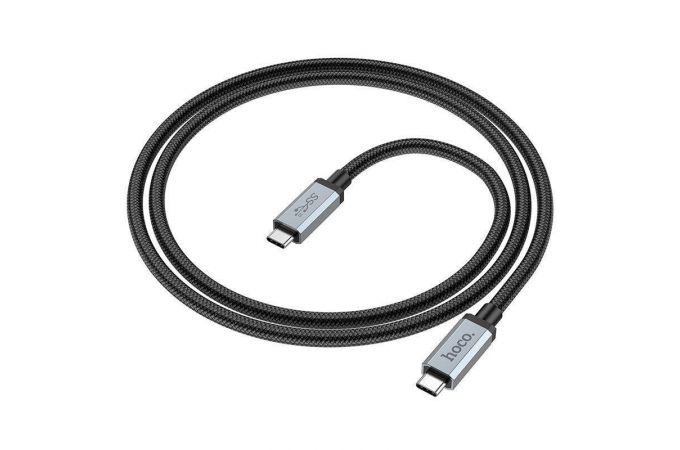 Кабель USB Type-C - USB Type-C HOCO US06, 5A PD100W (черный) 1м USB3.2