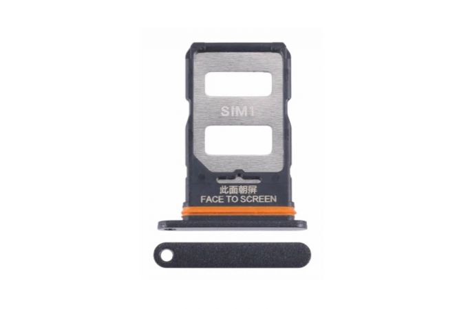 Держатель SIM для Xiaomi Redmi Note 13 Pro+ (23090RA98C/ 23090RA98G/ 23090RA98) Черный