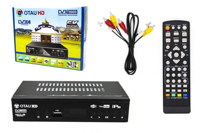 ТВ ресивер DVB-T2/C OTAUHD T8000 (Wi-Fi)