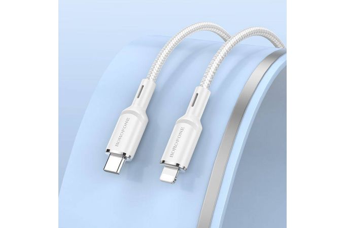Кабель USB Type-C - Lightning BOROFONE BX90 Union PD (белый) 1м