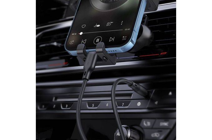 Кабель аудио BOROFONE BL18 (штекер Lightning - штекер AUX) Digital audio conversion cable (черный)