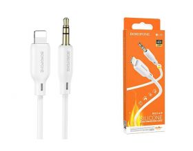 Кабель аудио BOROFONE BL18 (штекер Lightning - штекер AUX) Digital audio conversion cable (белый)