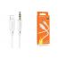 Кабель аудио BOROFONE BL18 (штекер Lightning - штекер AUX) Digital audio conversion cable (белый)