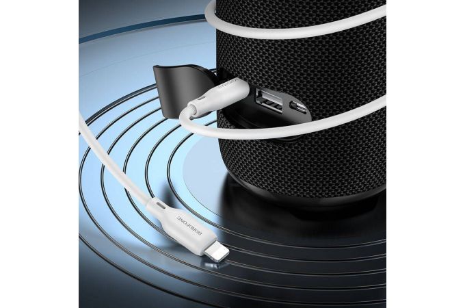 Кабель аудио BOROFONE BL18 (штекер Lightning - штекер AUX) Digital audio conversion cable (белый)