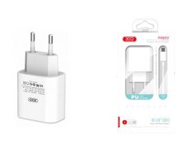 Сетевое зарядное устройство USB-C XO L40 PD 18W fast charger White