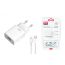 Сетевое зарядное устройство USB + кабель MicroUSB XO L99 2.4A White