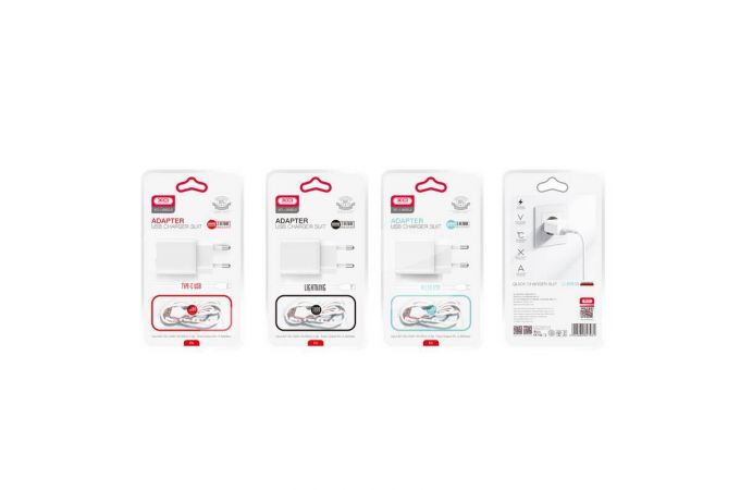 Сетевое зарядное устройство USB + кабель MicroUSB XO L99 2.4A White