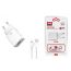 Сетевое зарядное устройство USB + кабель Type-C XO L99 2.4A White