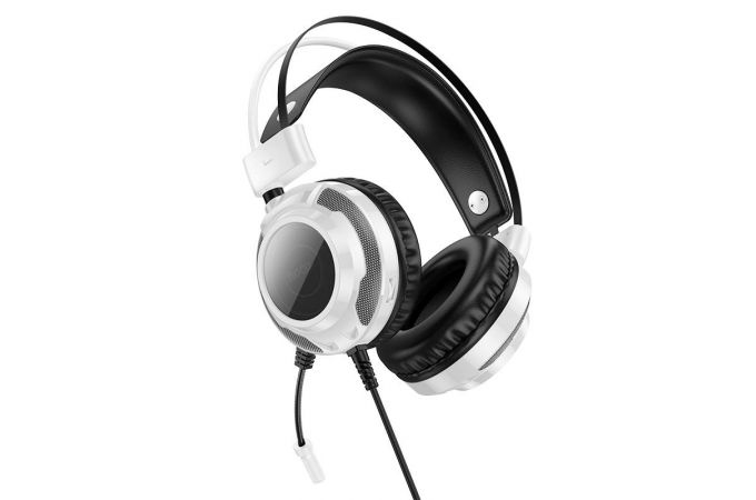 Наушники мониторные проводные HOCO W110 Resource gaming headphones (белый)