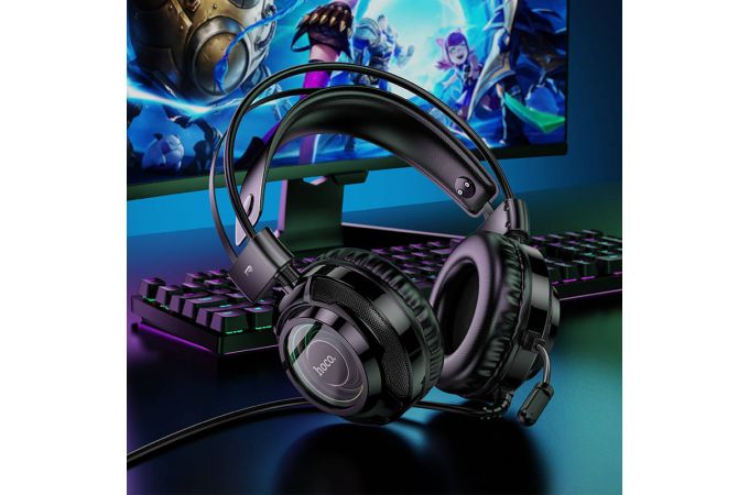 Наушники мониторные проводные HOCO W110 Resource gaming headphones (белый)