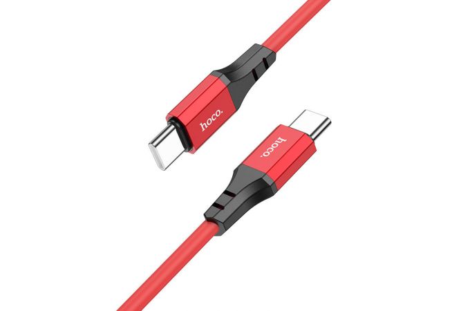 Кабель USB Type-C - USB Type-C HOCO X86 PD60W (красный) 1м